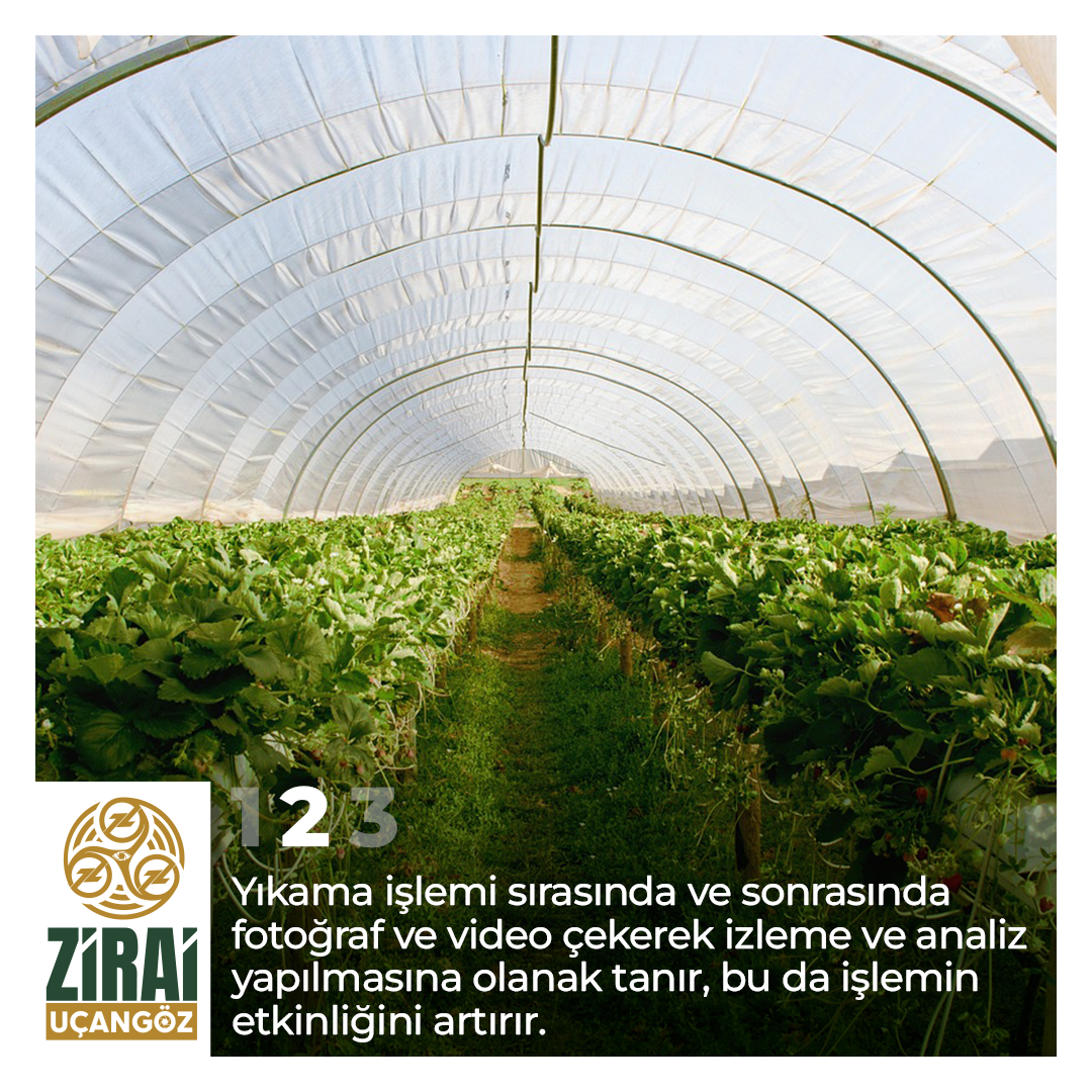 Drone ile sera yıkama sürecinde izleme ve analiz – Verimliliği artıran akıllı çözüm.